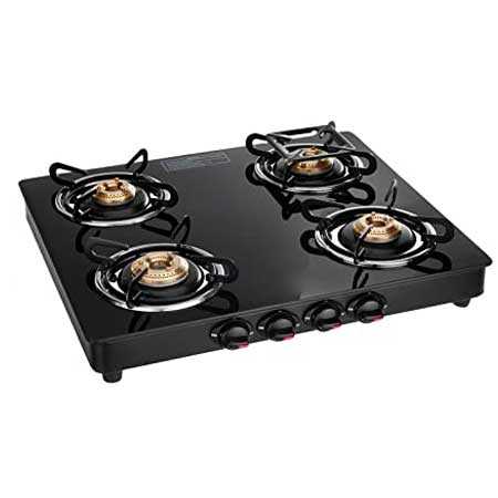 GAS STOVE GLASS TOP 4BURNER